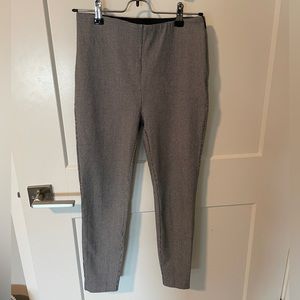 LOFT Black & White Plaid Skinny Pants